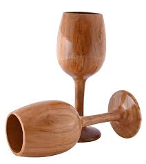 Wooden Wine Glass